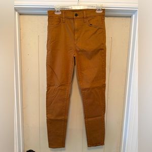 Joe’s Jeans Womans Stretch Pants Saddle Color Size 28 High Rise Skinny Ankle